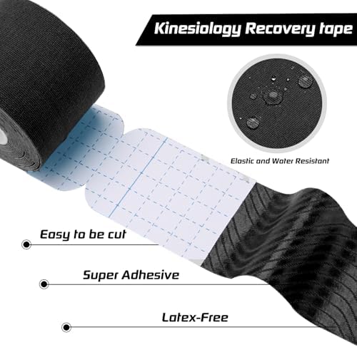 3 Pack Kinesiology Tape Precut, 60 Athletic Strips for Knee & Shoulder - Image 2