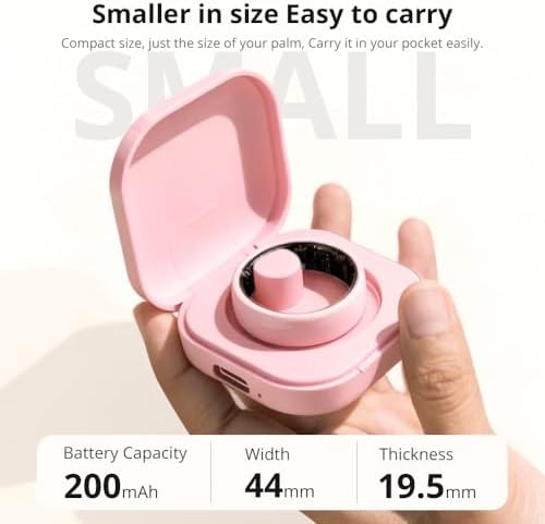 Smart Ring for Women, Health Tracker & 5ATM, COLMI R02. (Pink Ceramic, 9#) - Image 7