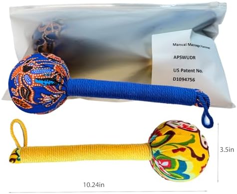 Manual Massage Hammer, 2‑Pack, Handheld Traditional Wellness Massage Hammer for Full‑Body Acupressure, Muscle Tension Relief for Back, Shoulder & Neck, US Design Patent Protected - Image 6