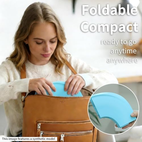 Funbliss Foldable Travel Potty Seat for Toddlers, Blue - Image 3