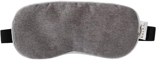 Bucky Hot & Cold Therapy Spa Collection Chenille Eye Mask, 8.5x4", Gray by Bucky