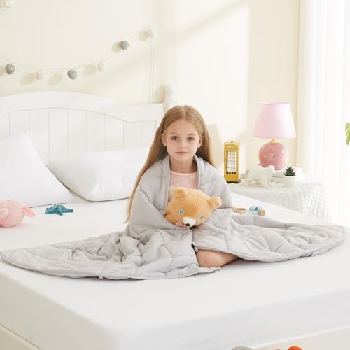 L'AGRATY Weighted Blanket - 36"x48" 3lbs Microfiber Material with Glass Beads Small Blanket for All-Season Summer Fall Winter Soft Thick - Image 2