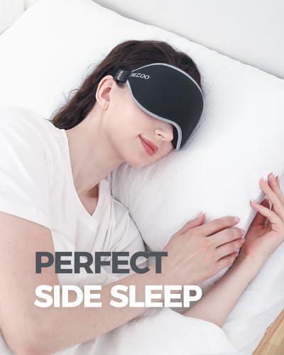 MZOO Luxury Sleep Mask, 3D Spacious for Long Lashes Blocking Light - Image 2