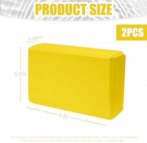 Septo 2 Pcs Yoga Blocks, 9x6x3 Inch Foam Blocks for Pilates - Image 2