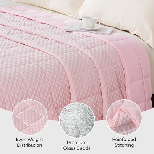 Cottonblue Weighted Blanket 15lbs Queen Size for Adults Deep Sleep & Relax - Image 4