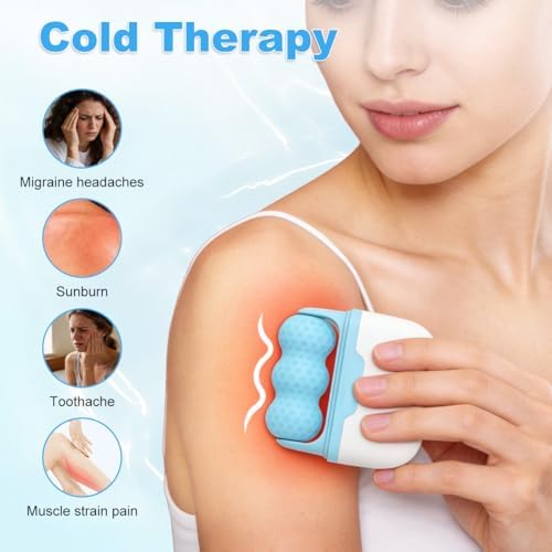 Ice Roller for Face, Eye, Skin Care Tool for Whole Body, Revitalizes Skin Firm & Puffiness Relief, Gift for Women (Blue) - Image 3