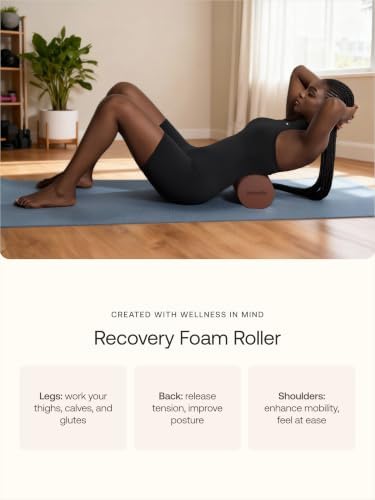 BetterMe Foam Roller for Muscle Recovery – High Density Exercise Roller for Back &Legs – Deep Tissue Massage Roller for Tension, Relief & Stretching (Ivory) - Image 4