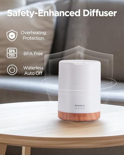 InnoGear 300ml Essential Oil Diffuser for Home Scent Humidifier, Yellow - Image 4