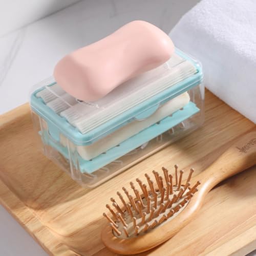 3Pcs Roller Soap Dish Foaming Soap Box Holder with Drainage for Bathroom Countertop for Shower Use - Image 5