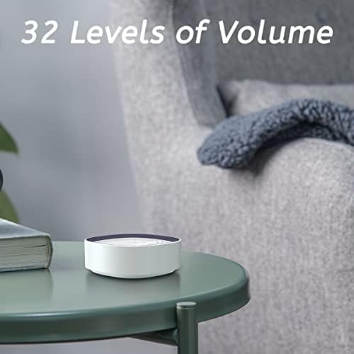 Sleep White Noise Sound Machines with 30 Soothing Sounds 3.5 mm Headphone Jack 5 Timer Settings 32 Precise Volume Memory Function Compact Design Ideal Gift - Image 6