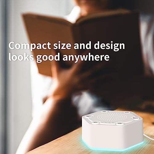 White Noise Sound Machines with High Fidelity 30 Unique Non-Looping Soothing Sounds 12 Colors Night Light 4 Timers 10-Level Brightness 32-Level Volume and Memory Function - Image 5