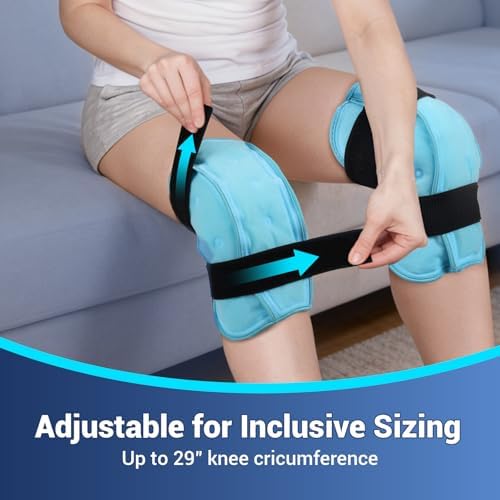 Comfytemp 3D Knee Ice Pack Wrap for Injury Reusable Gel Hot Cold Therapy - Image 5