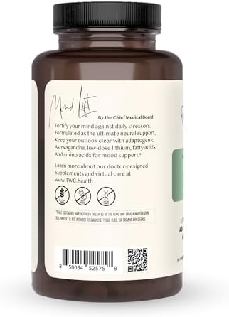 Mind Lift – Lithium, Ashwagandha, DHA & GABA for Mood & Stress, 60ct - Image 2