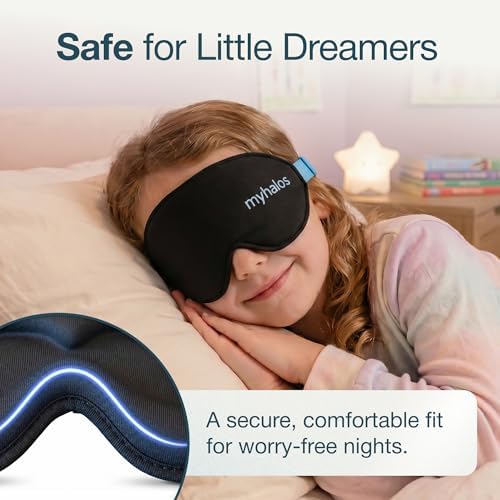MyHalos Kids Sleep Mask, 3D Blackout Eye Mask for Kids, Girls & Boys - Image 3
