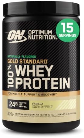 Optimum Nutrition Gold Standard Whey Protein Powder, Vanilla, 1.02 LB by OPTIMUMNUTRITION
