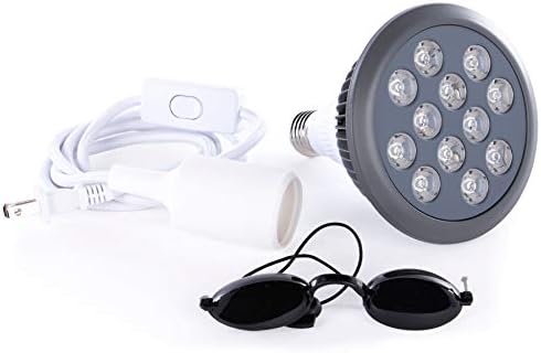 Red Light Therapy by Hooga. Handheld Skin, Beauty Device for Face or Body. LED Photon Therapy. Multiple Color Wavelengths of Blue 415nm, Yellow 580nm, Red 660nm, Near Infrared 850nm. 4-in-1 Bulb. - Image 7