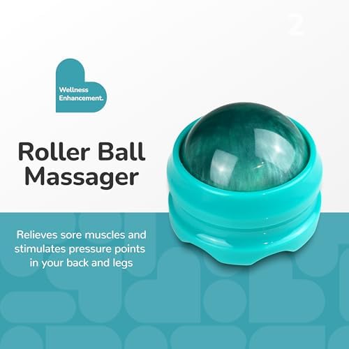 BioSwiss Roller Ball Massager, Handheld Full Body Massage Tool for Back, Legs, and Muscles - Image 2