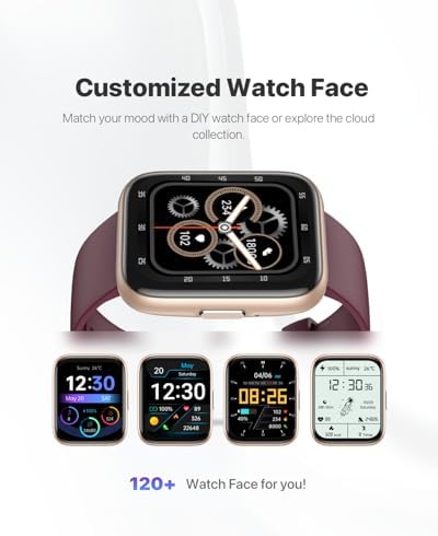 Smart Watch for Men Women - Answer/Make Calls/Quick Reply/AI Voice Assistant, 1.83" for Android iPhone Samsung Compatible IP68 Smartwatch Fitness Tracker Blood (Rose Gold+Wine Red, 1.9") - Image 5