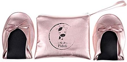 Ballet Flats Shoes -Women's Foldable Portable Travel Roll Up Shoes with Pouch - Image 3