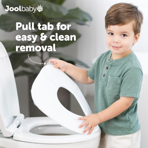Jool Baby Folding Travel Potty Training Seat – Easy-Remove Pull Tab (White) - Image 6