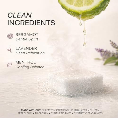 Lavender Shower Steamers Aromatherapy, USA Made with Bergamot Essential Oil - Image 6