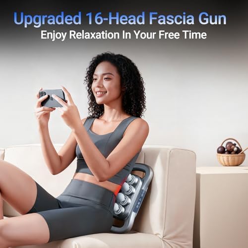 16 Head Massage Gun Deep Tissue for Body & Back 9 Modes and 9 Intensities - Image 7