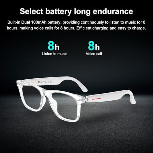 Smart Bluetooth Glasses with Auto On/Off, Photochromic Lenses & Audio-Clear - Image 7