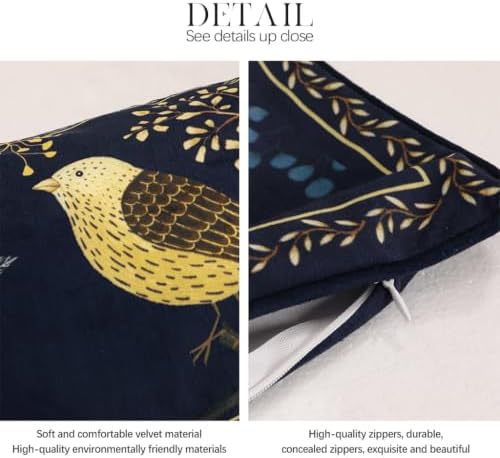 patdrea Designer Velvet Throw Pillow Cover,Set of 2,12"x20"-Doodle B - Image 5