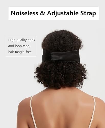 Mulberry Silk Sleeping Eye Mask, ALASKA BEAR Wraparound Style Comfort Ear Muff Blindfold and Soft Headband for Full Blackout and Hair Protection, Adjustable - Image 7