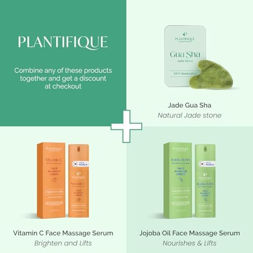 PLANTIFIQUE Gua Sha Facial Tools | Gifts | Massage Tool | Jawline Sculptor | Face Sculpting Tool for Your Skin Care Routine | Jade Guasha - Image 3