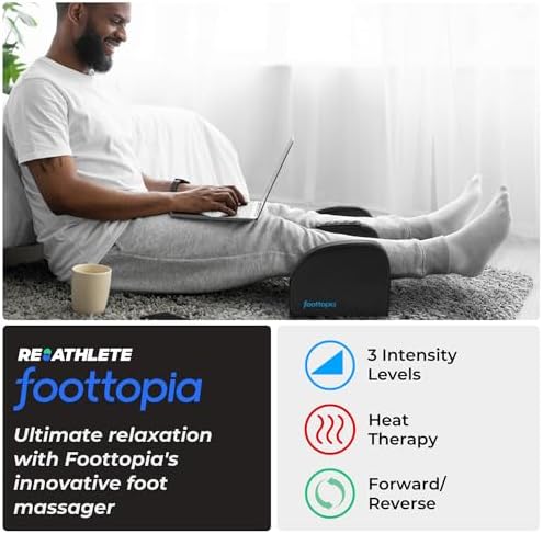 REATHLETE FOOTTOPIA Foot Massager Machine with Heat | Foot and Calf Massager | Ultimate Feet Massager for Pain Relief and Circulation Boost | Deep Tissue Massager - Image 2