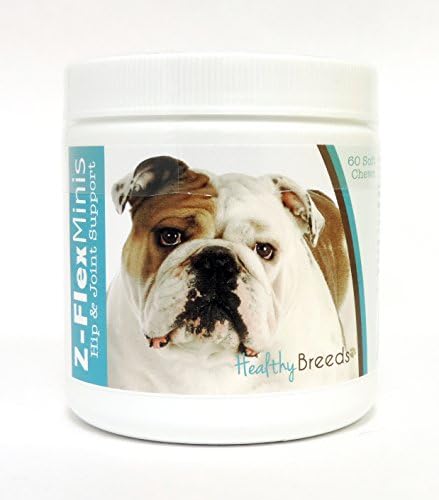 Healthy Breeds Bulldog Z-Flex Minis Hip and Joint Support Soft Chews 60 Count by HealthyBreeds