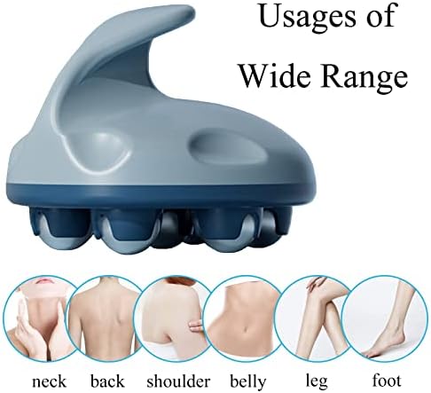 WMM Hand Held Massager, Full Body Massage Tool with Roller Ball Massager Manual 360-degree-roller for Muscle Back Neck Joint Foot Shoulder Leg Pain Relief with Portable Design - Image 2