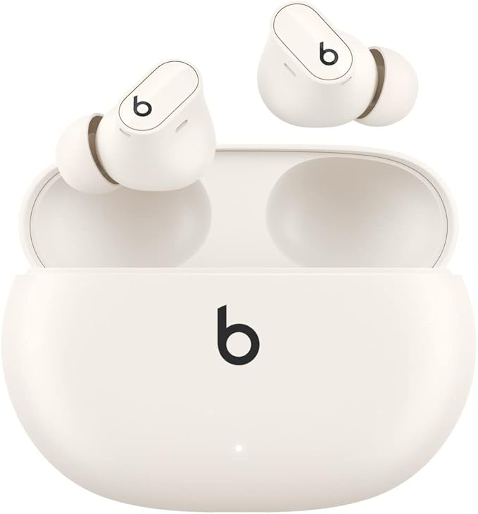 Beats Studio Buds + | True Wireless Noise Cancelling Earbuds, Enhanced Apple & Android Compatibility, Built-in Microphone, Sweat Resistant Bluetooth Headphones, Spatial Audio - Ivory | Noise cancellation and audio playback with 2 drivers, microphone an... by Beats