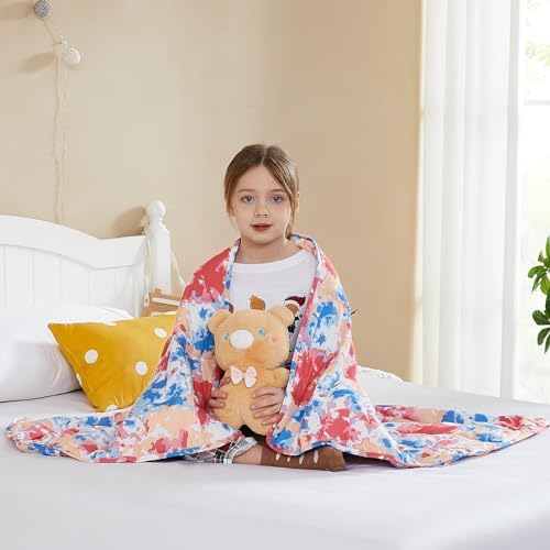 L'AGRATY Weighted Blanket - 40"x60" 10lbs Breathable Microfiber Material with Glass Beads Small Blanket for All-Season Summer Fall Winter Soft - Image 2