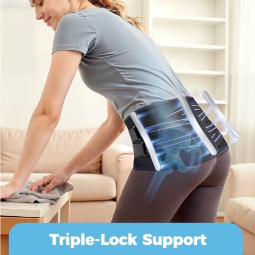 Sacroiliac SI Hip Belt for Women and Men, Adjustable Breathable Hip Brace-L - Image 2