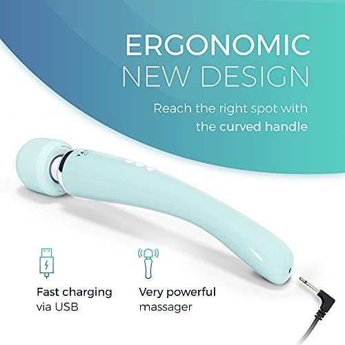 Yarosi Cordless Curve Therapeutic Device - 8 Powerful Speeds and 20 Patterns - for Muscle Aches and Sports Recovery - Rechargeable - Travel Friendly - Green - Image 3