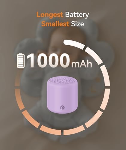 Dreamegg Portable White Noise Machine, 1000mAh Battery, Travel, Purple - Image 3