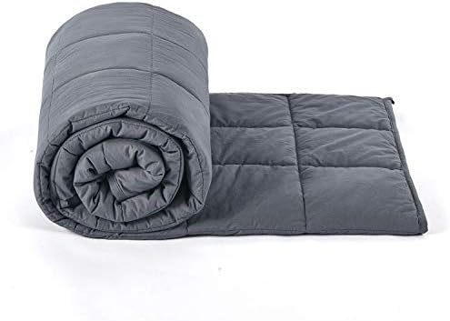 RelaxBlanket Weighted Blanket | 60''x80'',10lbs | for Individual Between 90-140 lbs | Premium Cotton Material with Glass Beads | Dark Grey - Image 6