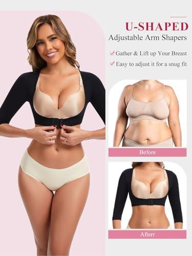 JOYSHAPER Upper Arm Shaper for Women Posture Corrector Compression Sleeve - Image 4