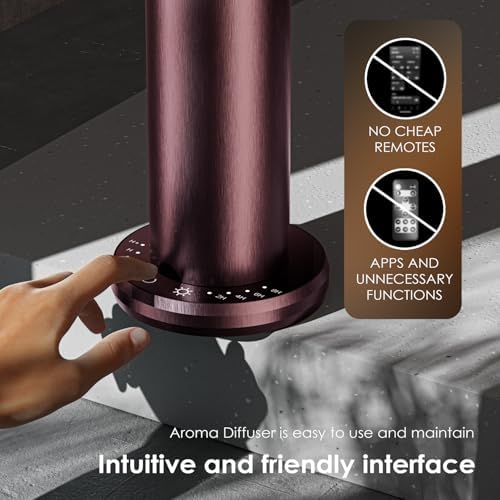 Waterless Essential Oil Diffuser,Oil Diffuser,Aromatherapy Diffusers,Scent Diffusers for Home,Large Room, Hotel Scent Diffuser, 1000sq.ft, Aroma Diffusers (Dark Purple) - Image 4