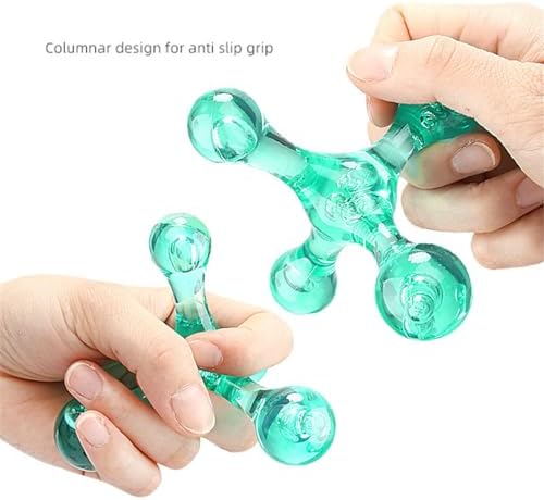 Manual Trigger Point Massage Tool, 2 Pcs 4 Knob Massager Deep Tissue Manual Massager Pressure Point Palm Massage Tool Handheld Back Massagers for Muscle Pain Stress Relief (Pink) - Image 3