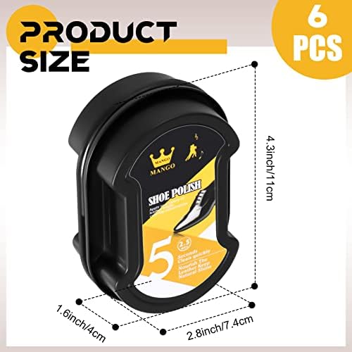 Loopeer 6 Pcs Shoe Shine Sponge - Image 2