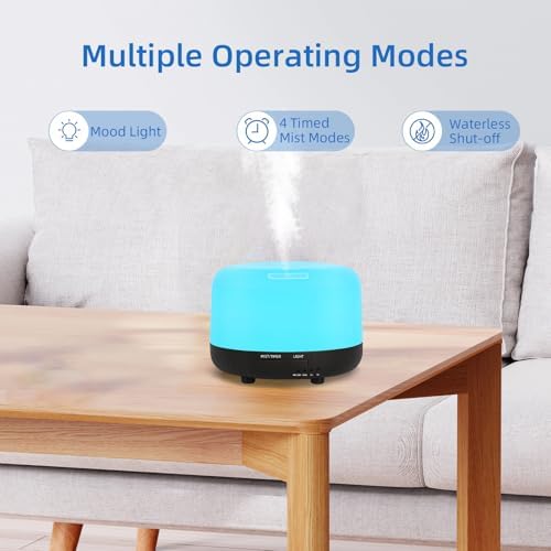 SPLITSKY 300ml Ultrasonic Essential Oil Diffuser with Remote Control - Image 4