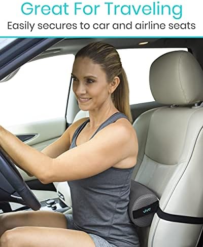 Vive Lumbar Roll Pillow for Lower Back Pain - Low Back Support Cushion for Office Chair, Car, Driving, Desk Computer - Ergonomic Portable Cervical Bolster for Thoracic Low Rest Posture Corrector(Firm) - Image 5