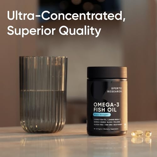 Sports Research® Omega-3 Fish Oil 1250mg from Wild Alaska Pollock, 90 Count - Image 6