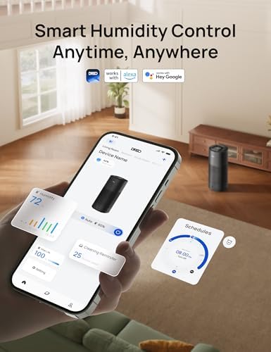 DREO Smart Evaporative Humidifier for Large Room up to 1000ft², 10L Tank - Image 6