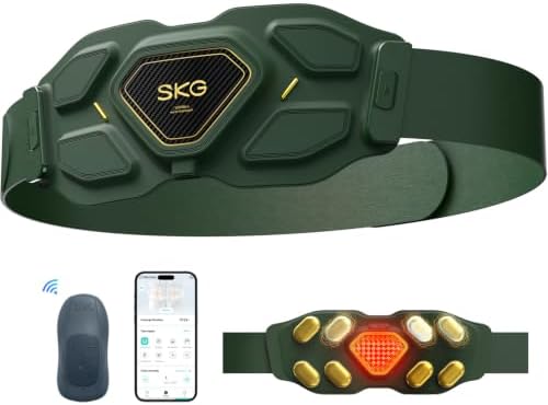 SKG W9 Ultra 2.0 Lower Back Massager for Strain Relief Deep Tissue by SKG