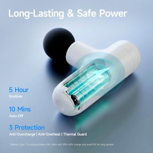 HEYCHY Super Mini Massage Gun Deep Tissue Portable Muscle Massager, 3000RPM - Image 5