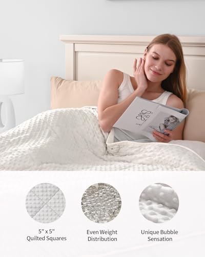 Mr. Sandman Weighted Blanket for Adults, Full Size 12 lbs, 48 x 72 Inches - Image 5